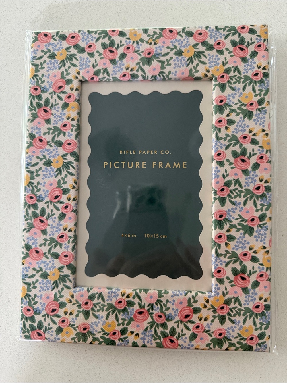 Rifle Paper Co. Pink, Yellow & Green Floral Picture Frame, NEW